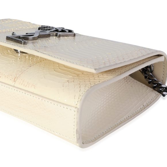 Saint Laurent White Creme Ayers Small Kate Palm Tree Bag - Picture 4 of 8